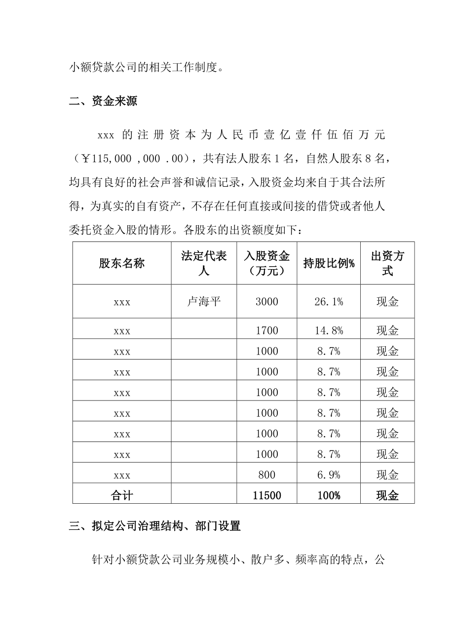 小额贷款公司筹建工作方案.doc_第3页