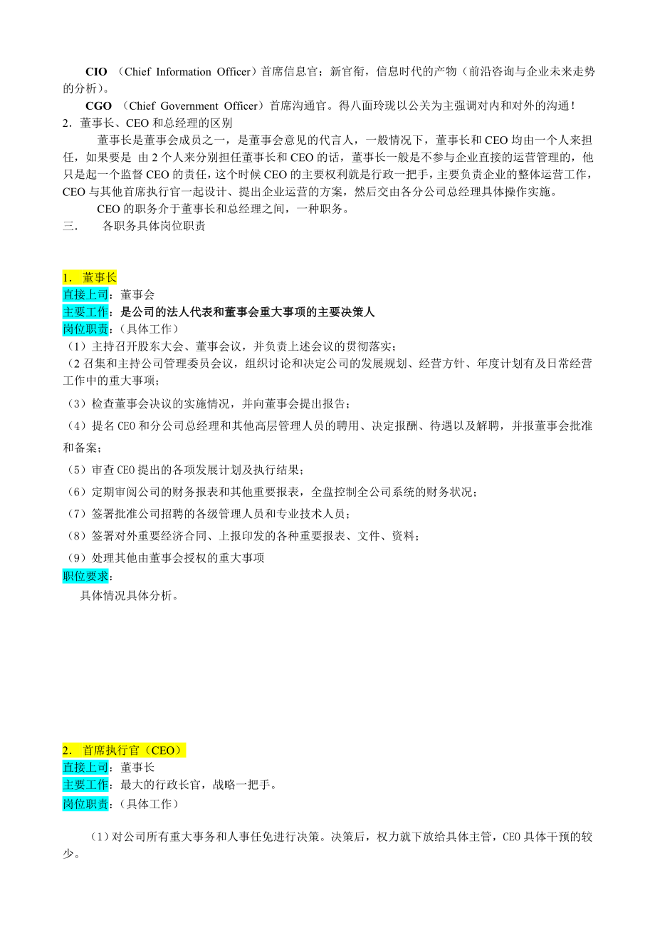 组织结构图及职位描述.doc_第2页