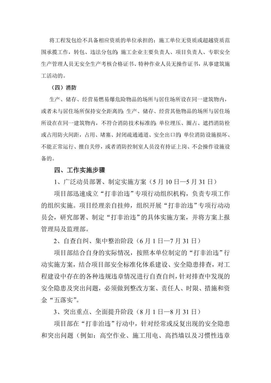 上报打非治违专项行动实施方案.doc_第3页