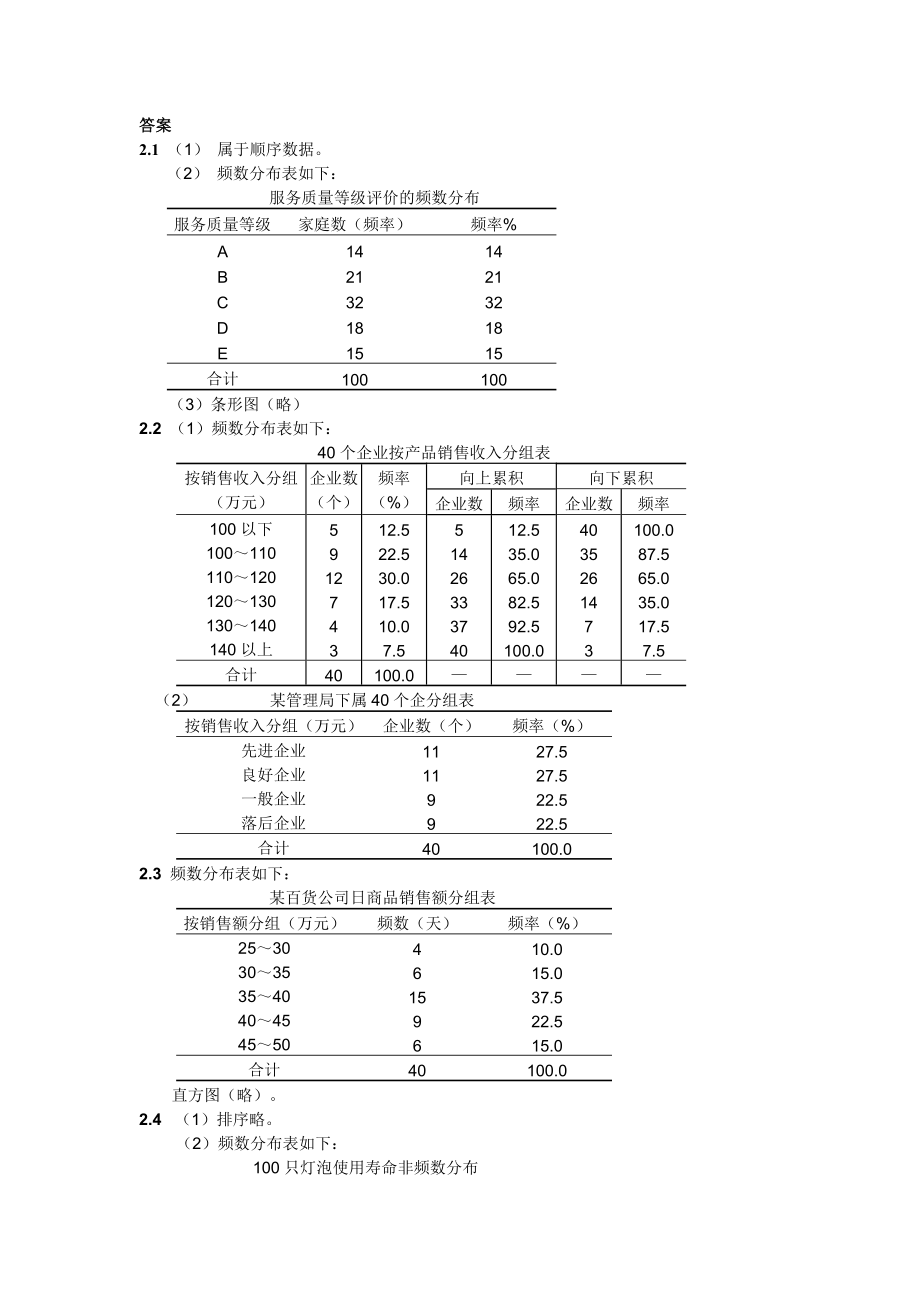 统计教材课后全部练习答案.doc_第1页