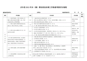 乡镇普法依法治理工作检查考核评分细则.doc