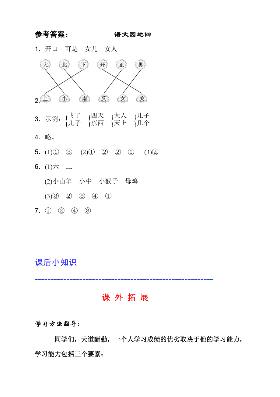 部编人教版一年级上册语文语文园地四练习题.doc_第3页