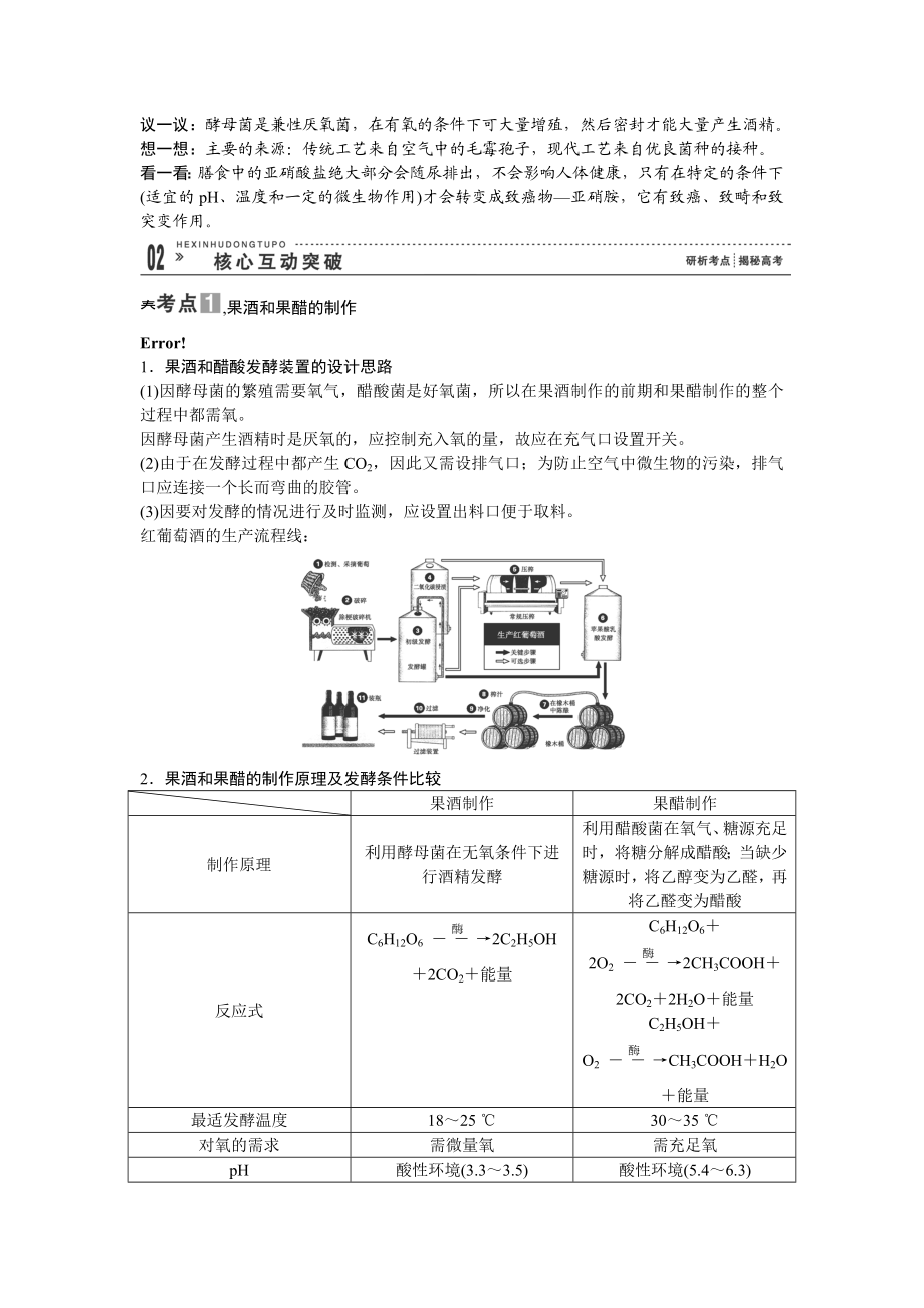 高三生物一轮复习(知识点归纳与总结)：专题二-生物技术在食品加工中的应用.doc_第3页