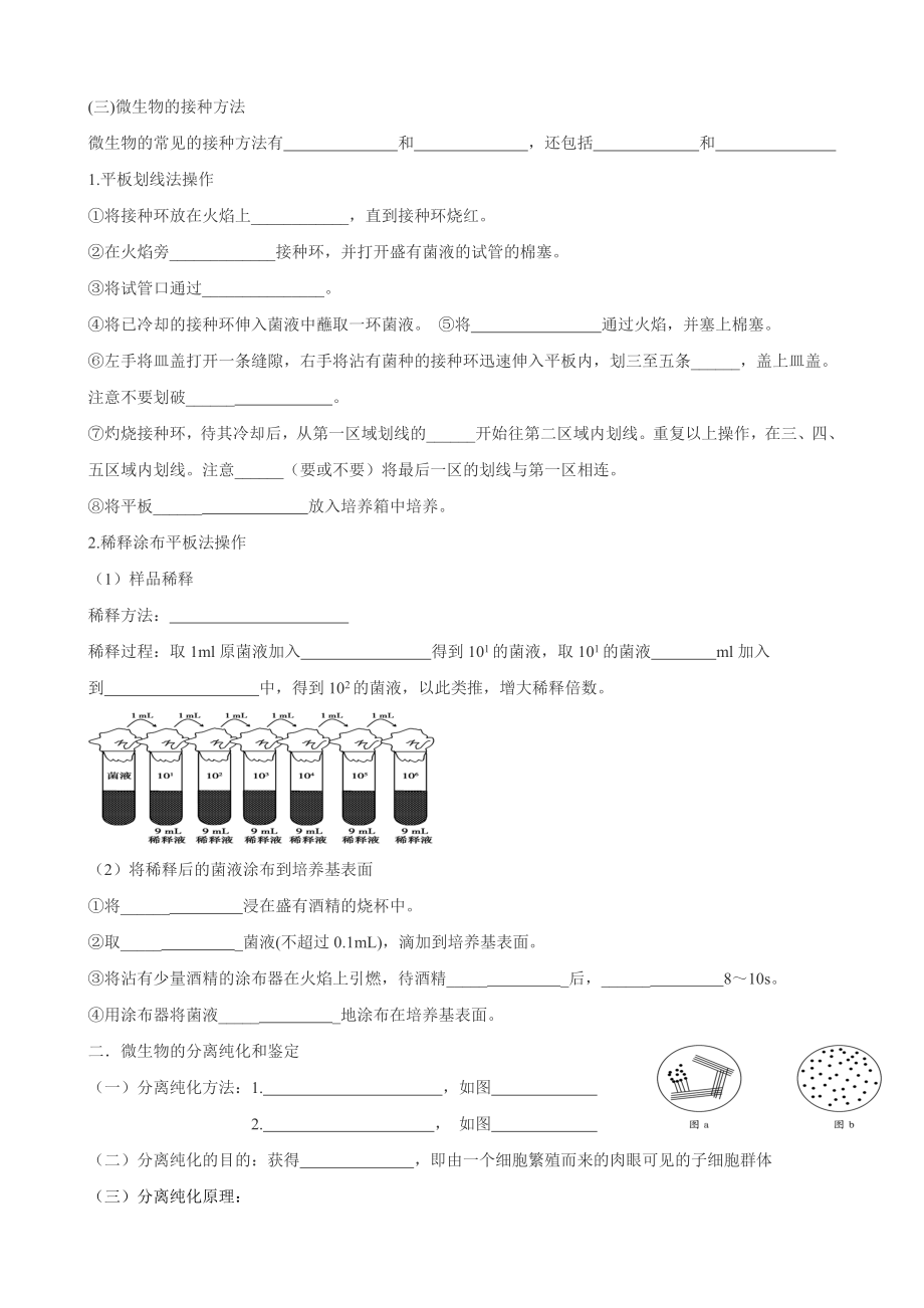 选修一专题2-微生物的培养与应用-导学案.doc_第2页