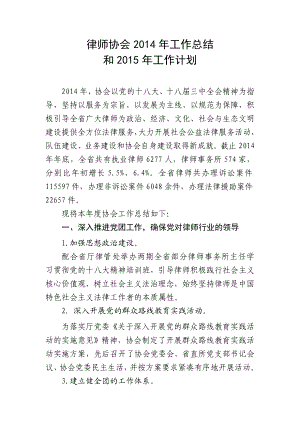 【工作总结】律师协会工作总结工作计划.doc