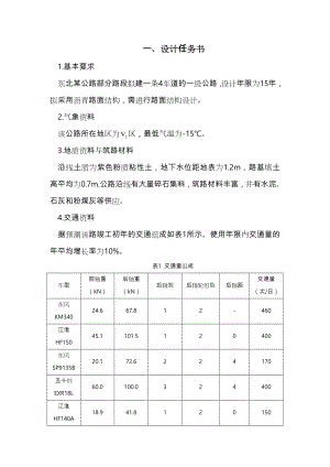 路基路面课程设计报告书.doc