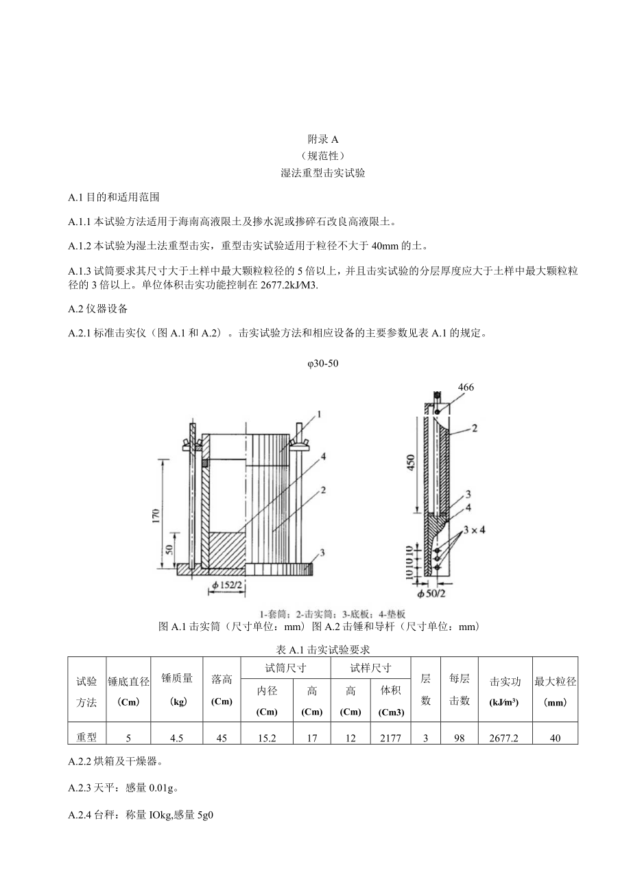 公路高液限土路基湿法重型击实、吸附结合水含量试验、刚度补偿层设计、PFWD回弹模量反算方法.docx_第1页