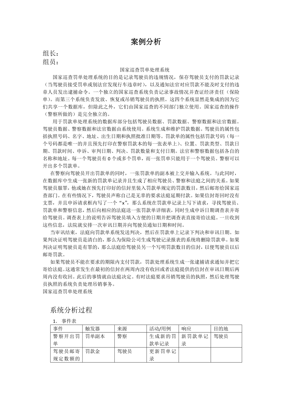 罚单系统信息系统设计.doc_第1页