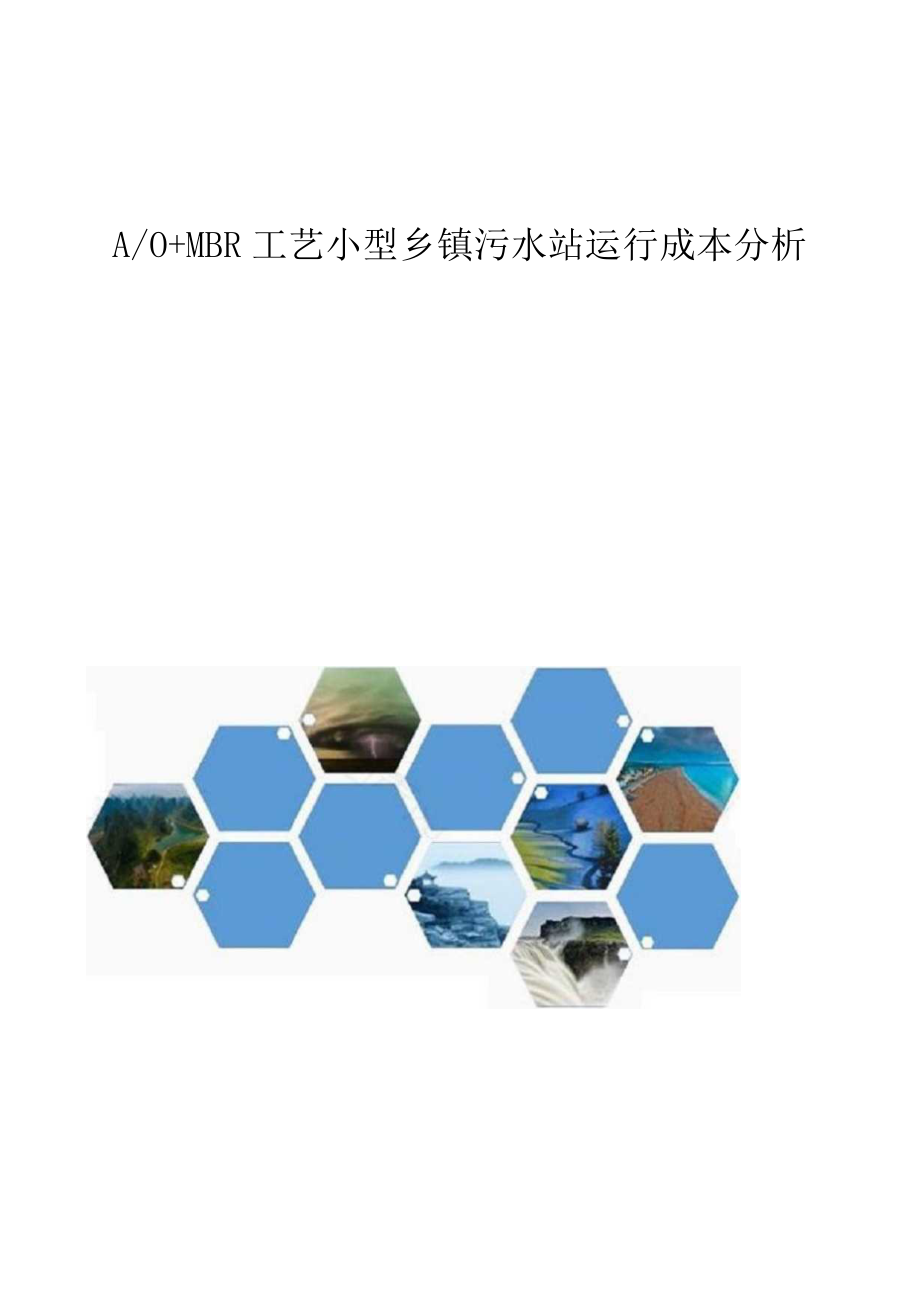 A-O+MBR工艺小型乡镇污水站运行成本分析.docx_第1页