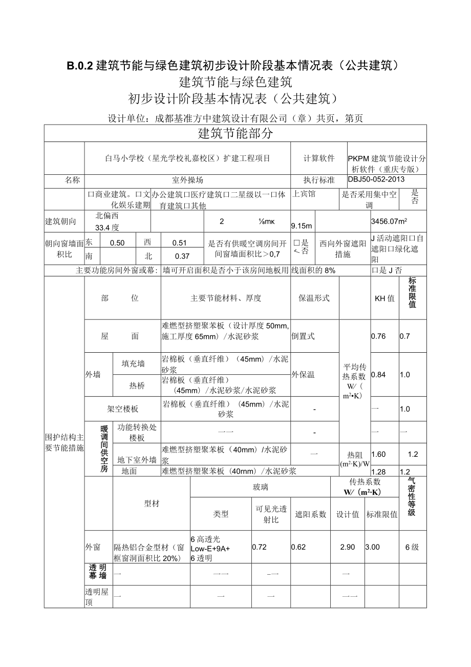 4、建筑节能与绿色建筑初步设计阶段基本情况表.docx_第1页