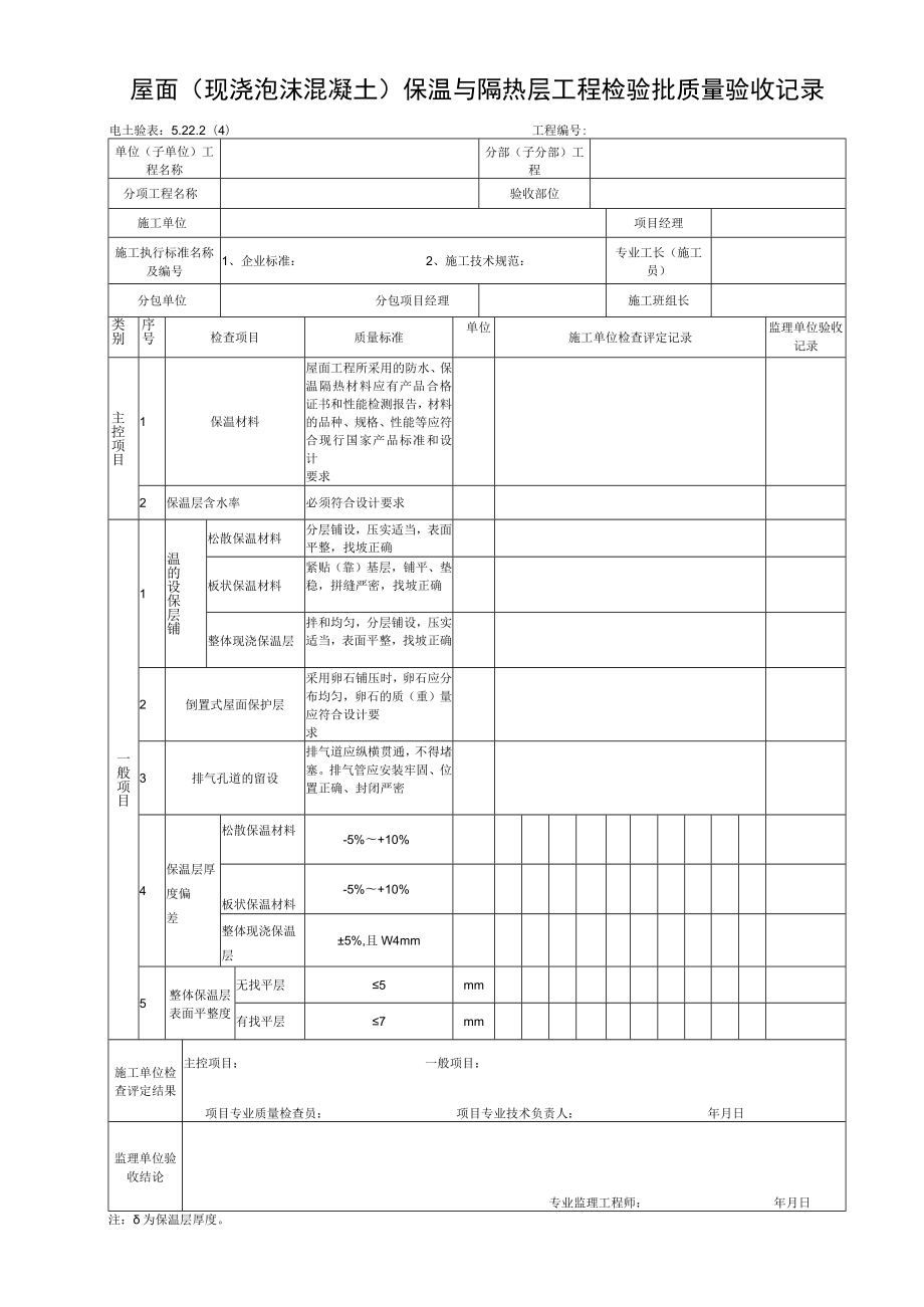 5.22.2屋面保温层工程检验批质量验收记录.docx_第1页