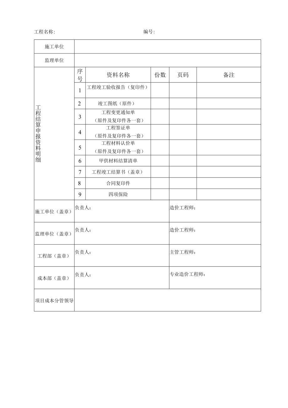 EJDC-XZ-CB05-R01 工程结算申报表.docx_第1页