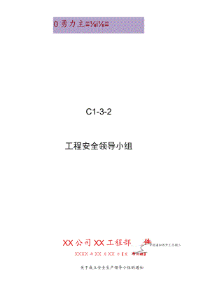 C1-3-2 项目安全领导小组.docx