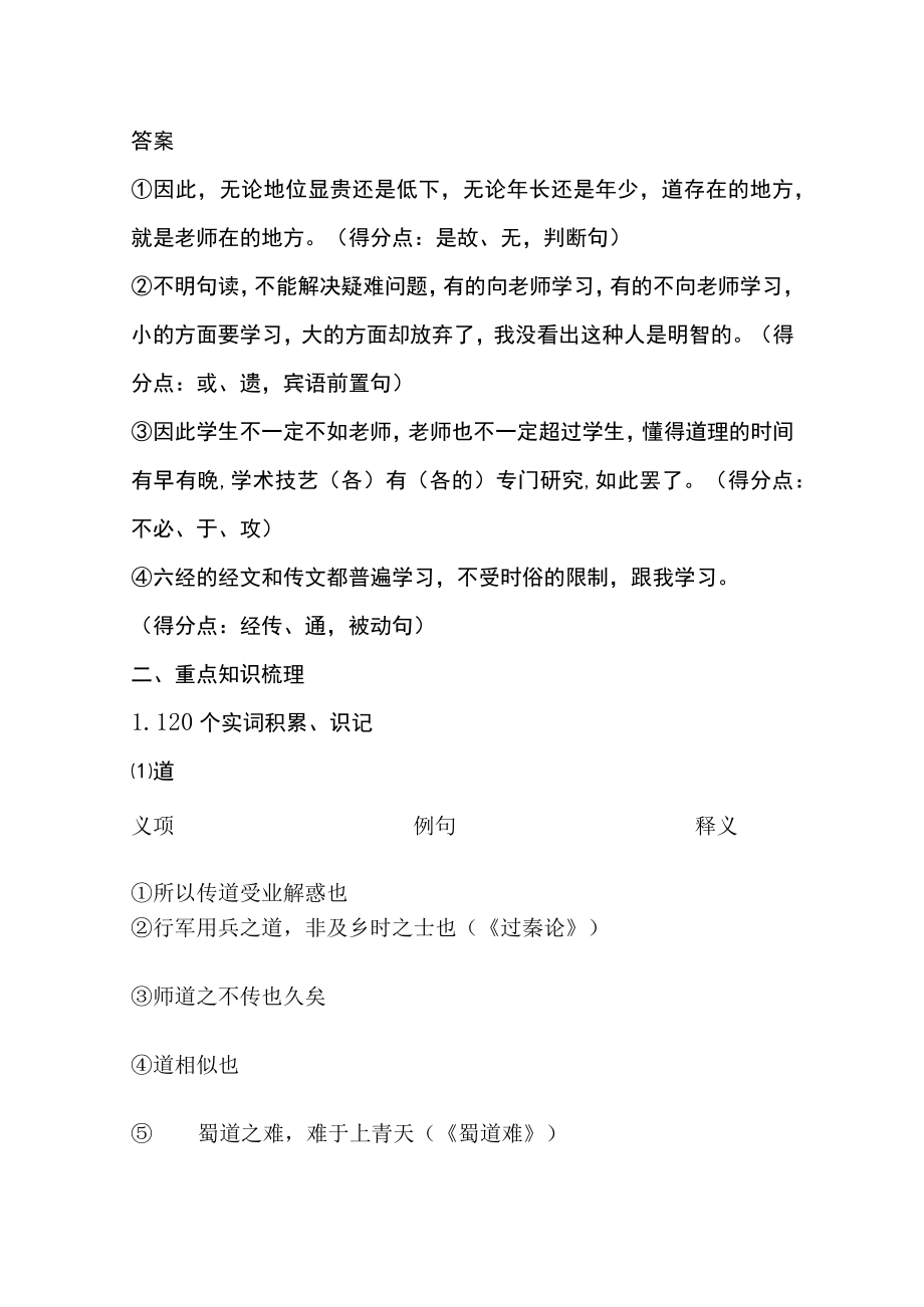 [优]必修上教材文言文挖空训练及重点知识梳理《师说》.docx_第3页