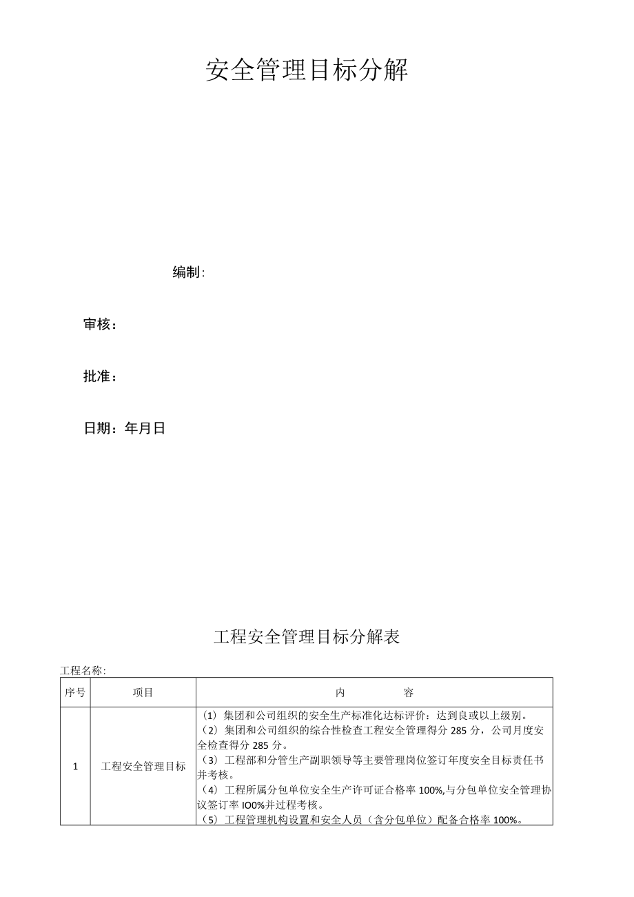 C1-2-3 项目安全管理目标分解表.docx_第2页