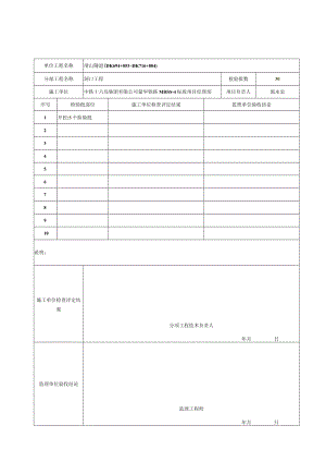 1、分项工程质量验收记录表（崤山隧道）（分部工程：洞口工程）.docx