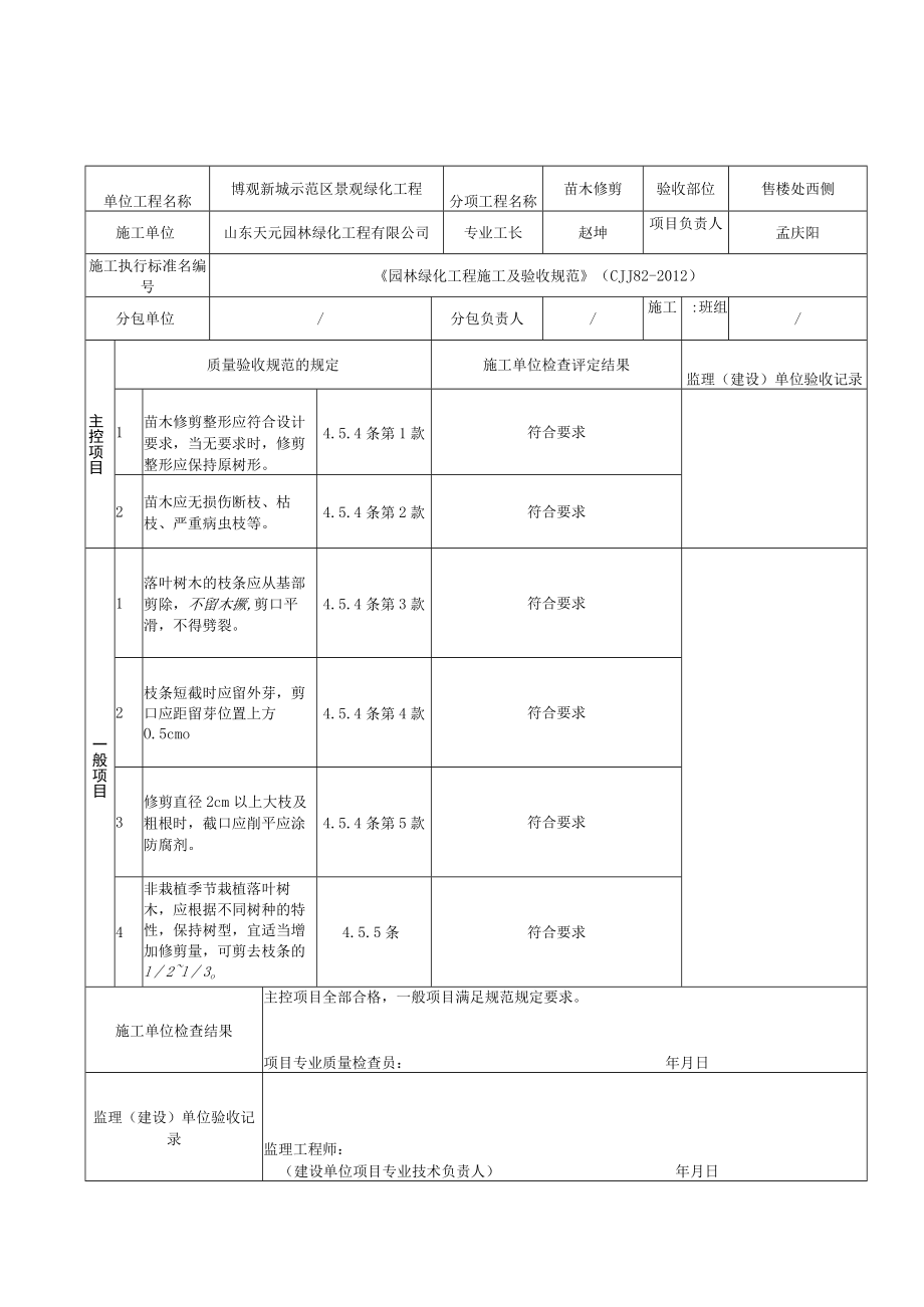 7苗木修剪检验批质量验收记录.docx_第2页