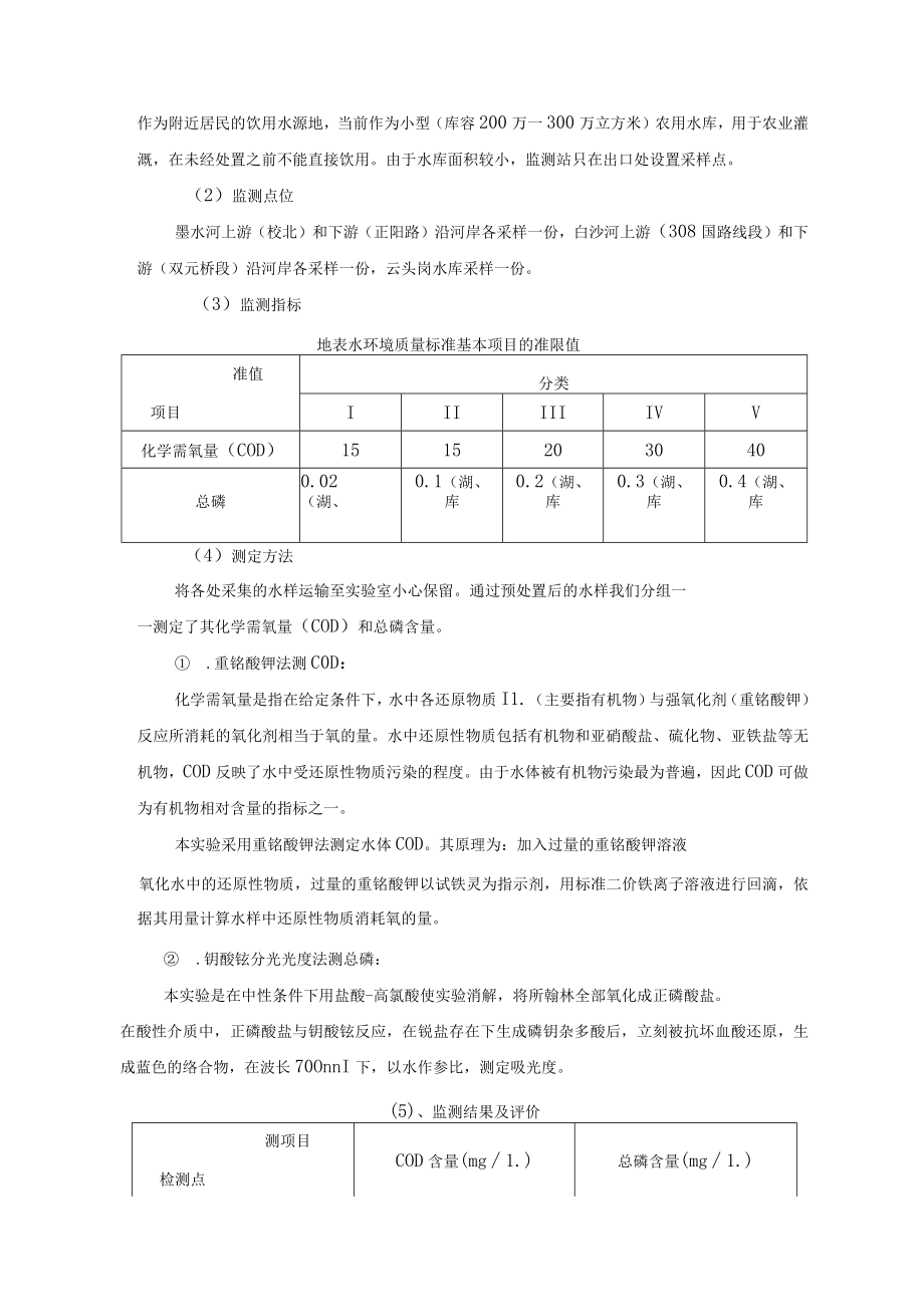 2022年环境检测实习报告 .docx_第2页