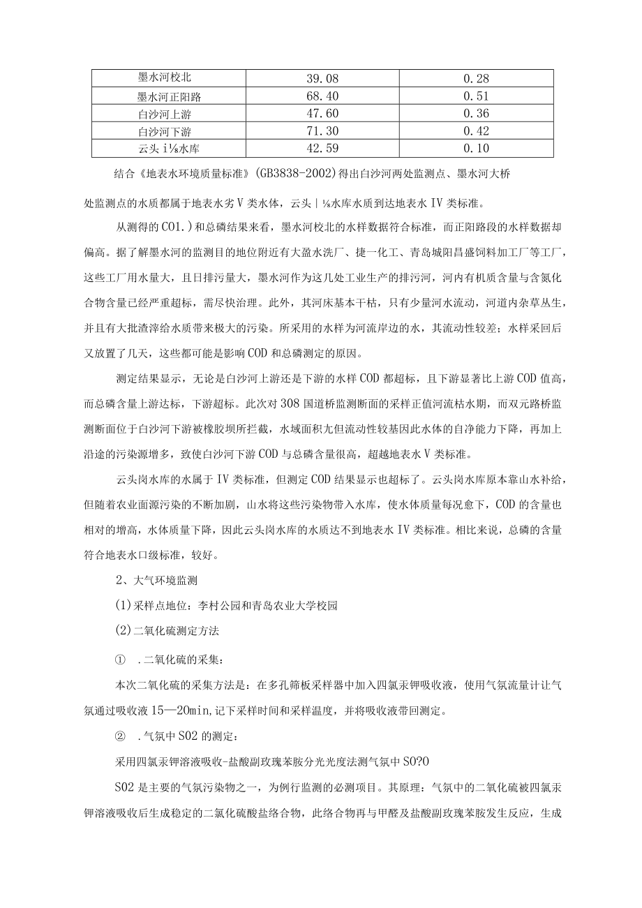 2022年环境检测实习报告 .docx_第3页