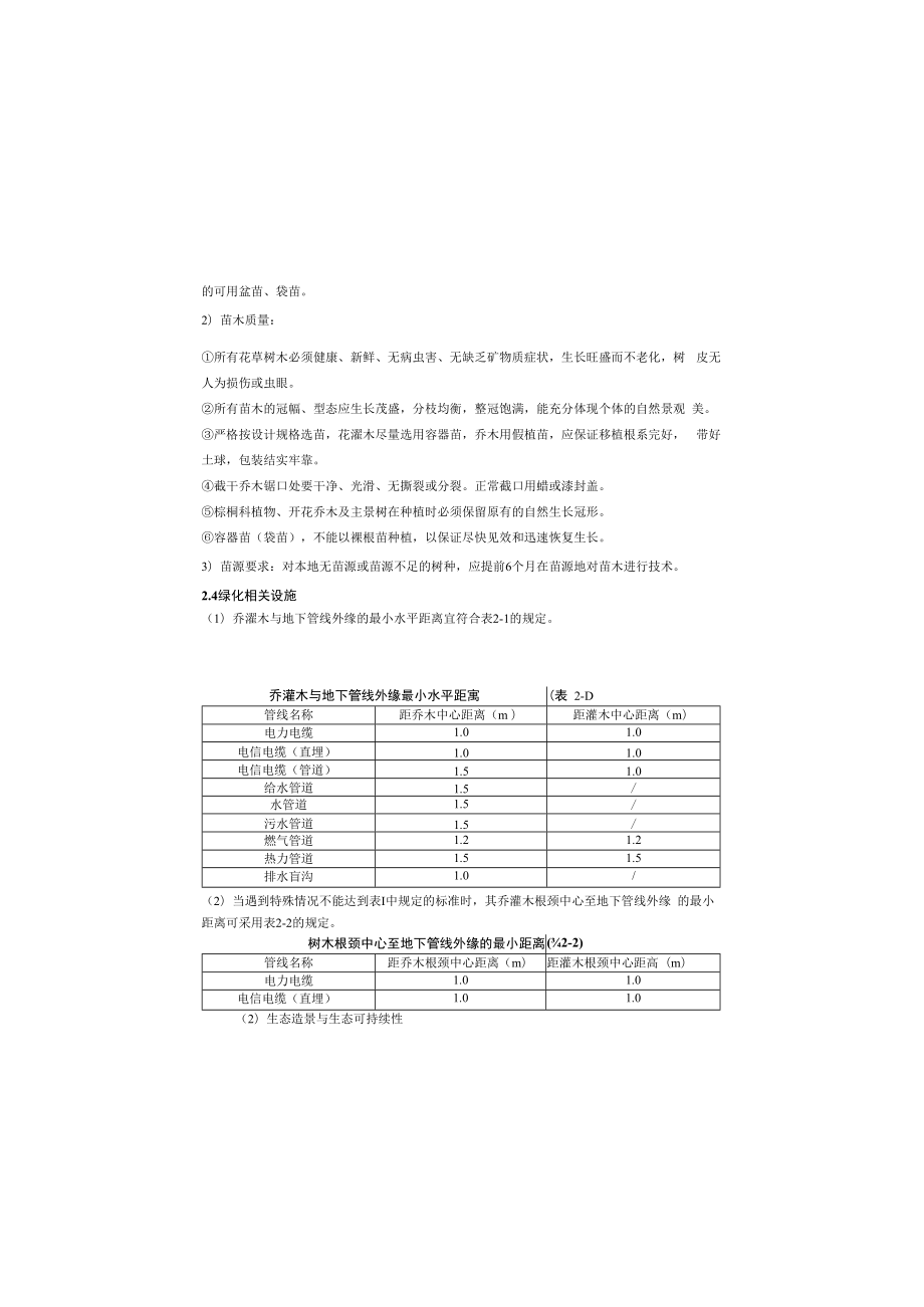 九王庙村主要街道提升改造工程--绿化施工图设计说明.docx_第3页