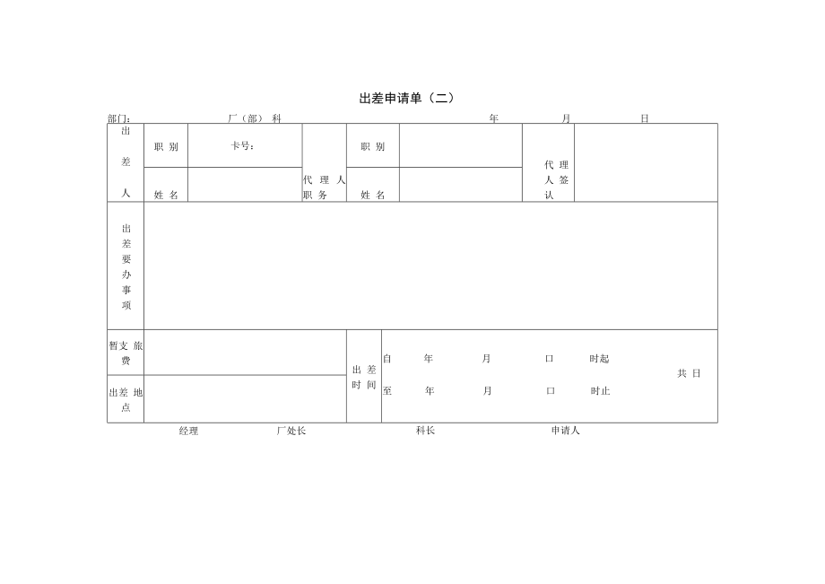 【出差制度】第二节 出差申请单（二）.docx_第1页