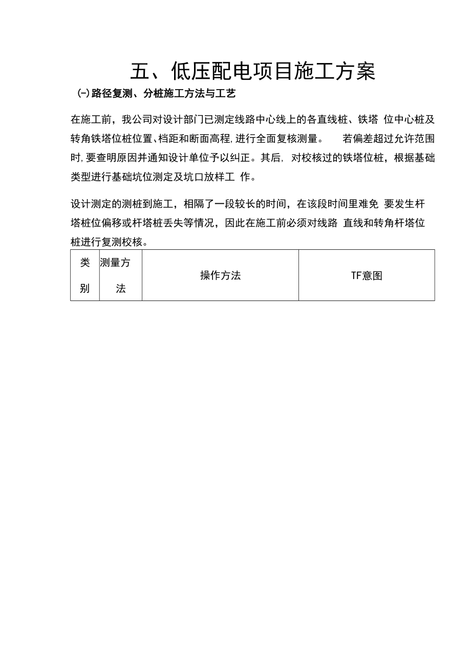 五、低压配电项目施工方案.docx_第1页