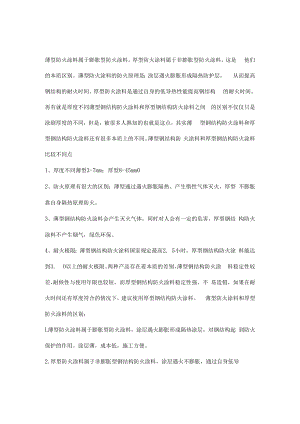 什么是厚涂型防火涂料与薄型防火涂料有何区别.docx