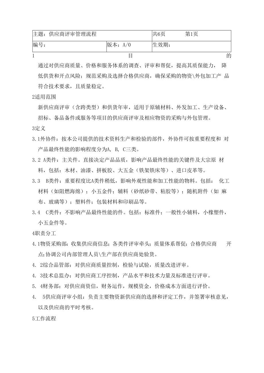 供应商评审管理流程(附表单11份).docx_第1页