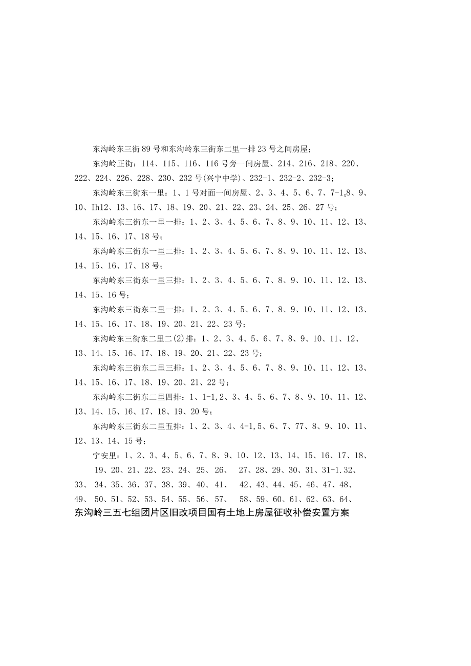 东沟岭三五七组团片区旧改项目国有土地上房屋征收.docx_第1页