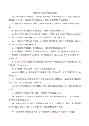 冬施质量控制管理处罚细则.docx