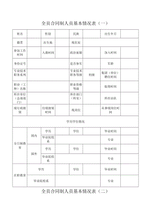 全员合同制人员基本情况表.docx