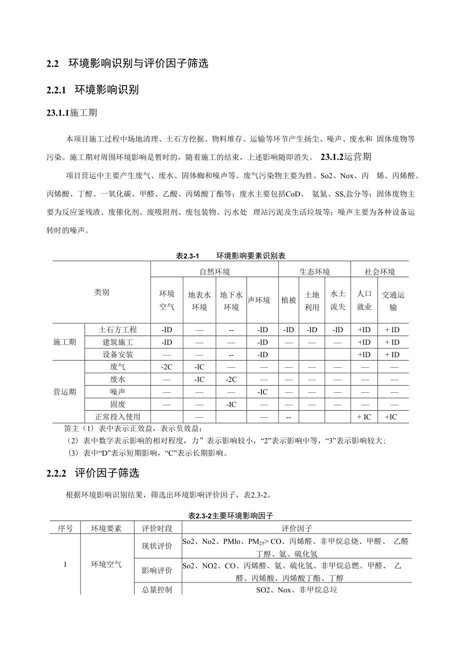 丙烯酸及酯一体化项目环评总则.docx_第2页