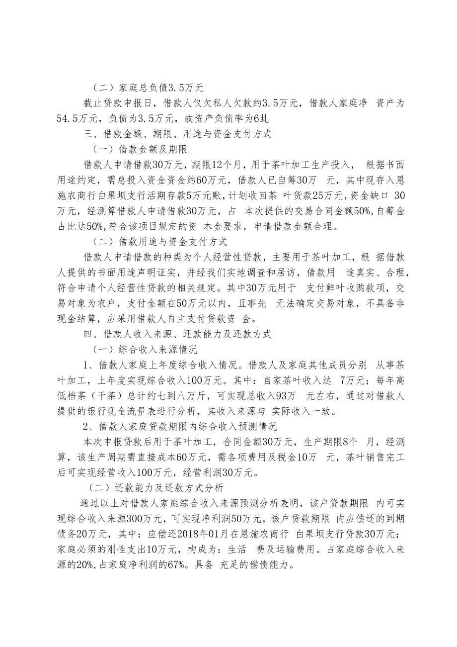 个人贷款尽职调查报告.docx_第2页