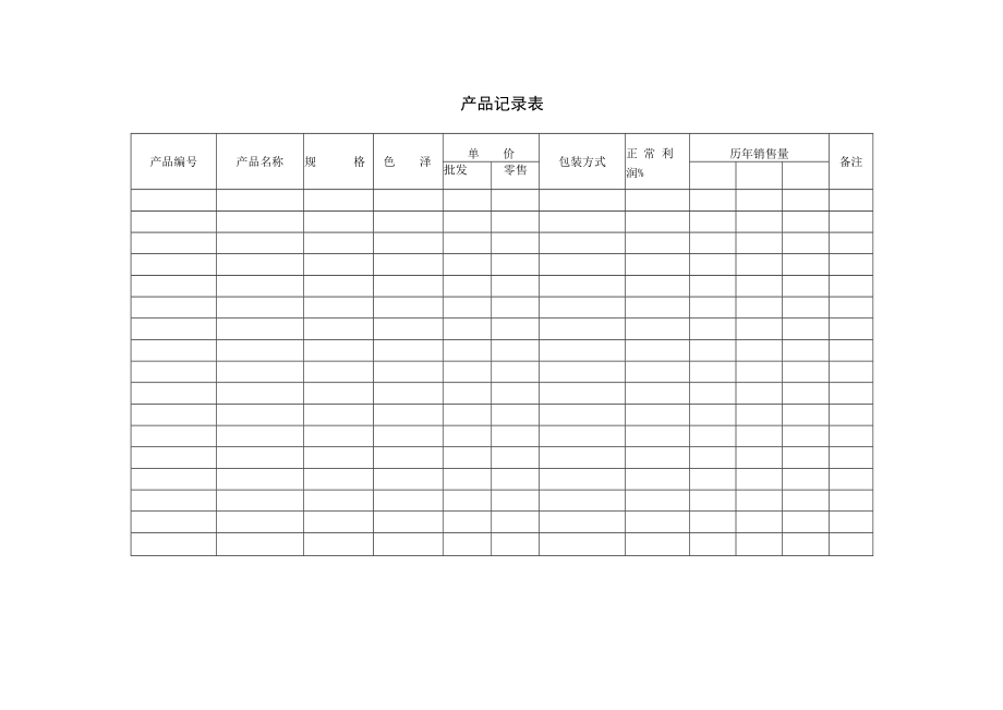 产品记录表.docx_第1页