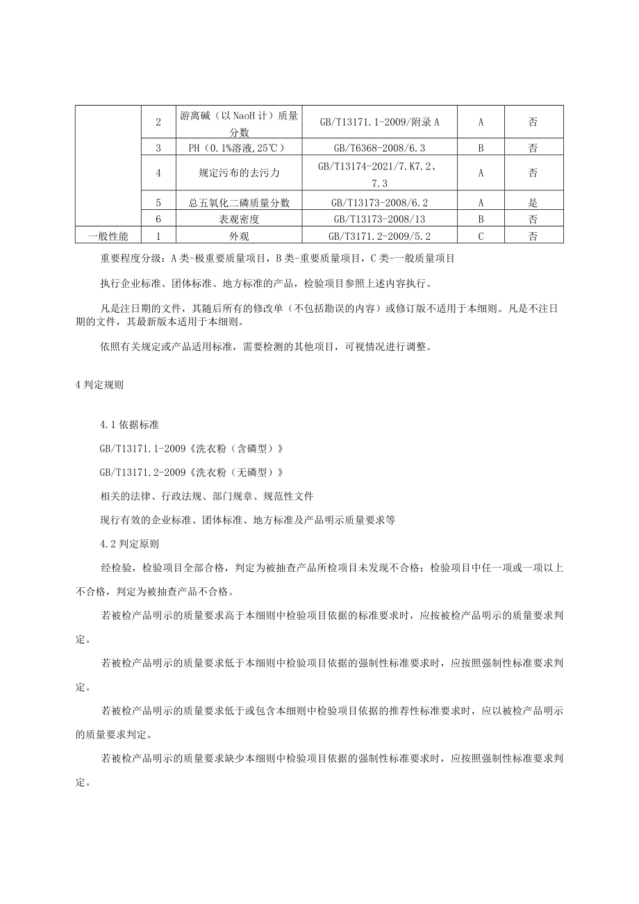 2023年河北省洗衣粉产品质量监督抽查实施细则.docx_第2页