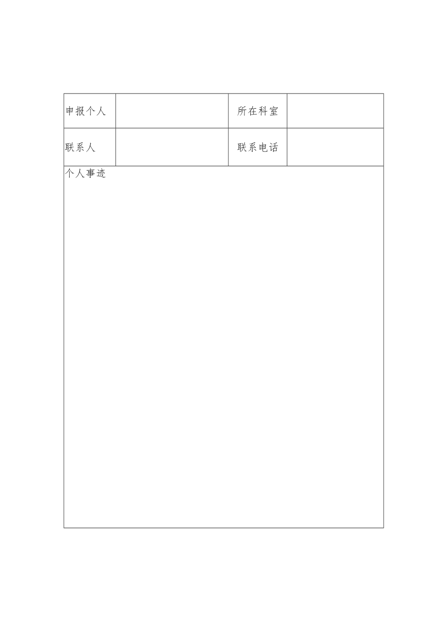 人民医院文明班组个人评选申报表.docx_第2页