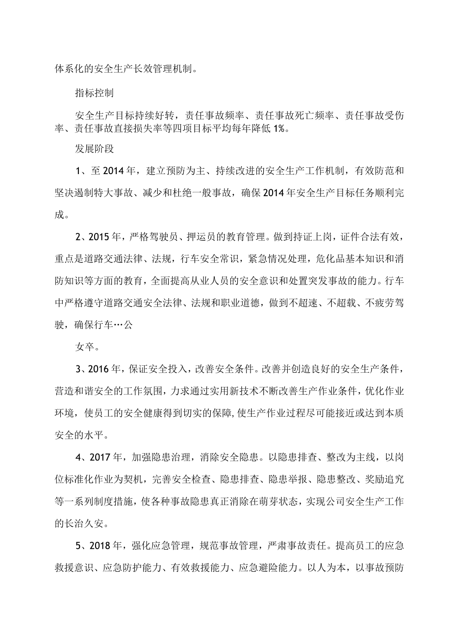 危险货物运输公司中长期规划通用.docx_第2页