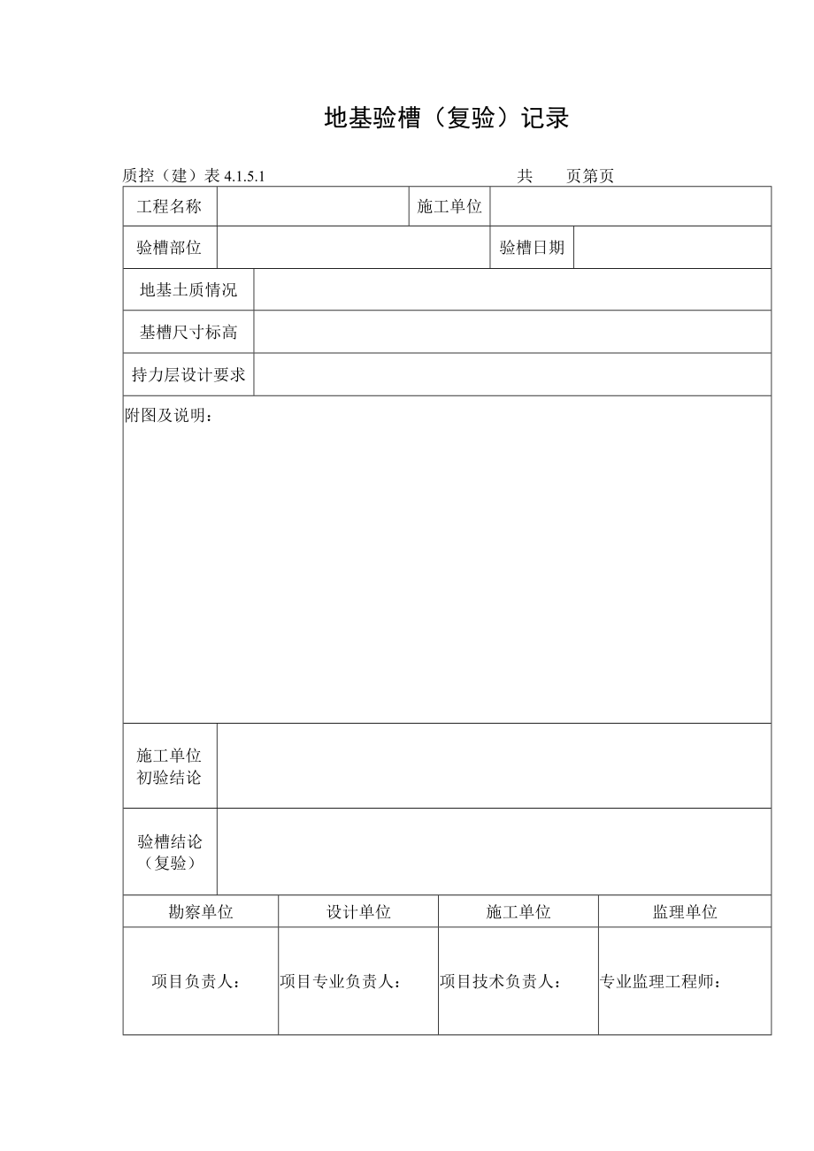 地基验槽（复验）记录.docx_第1页