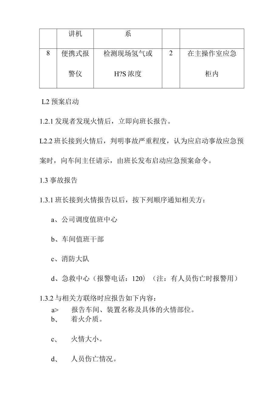 加氢车间反应系统高温高压油气管线管件爆裂着火包括压力表液位计温度计应急处理应急救援预案.docx_第2页