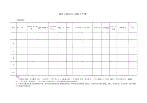 劳务分包合同 (清包工合同)台账.docx