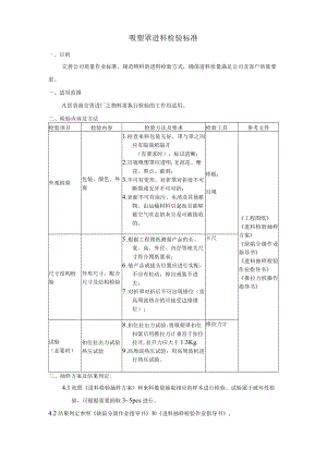 吸塑罩进料检验标准.docx