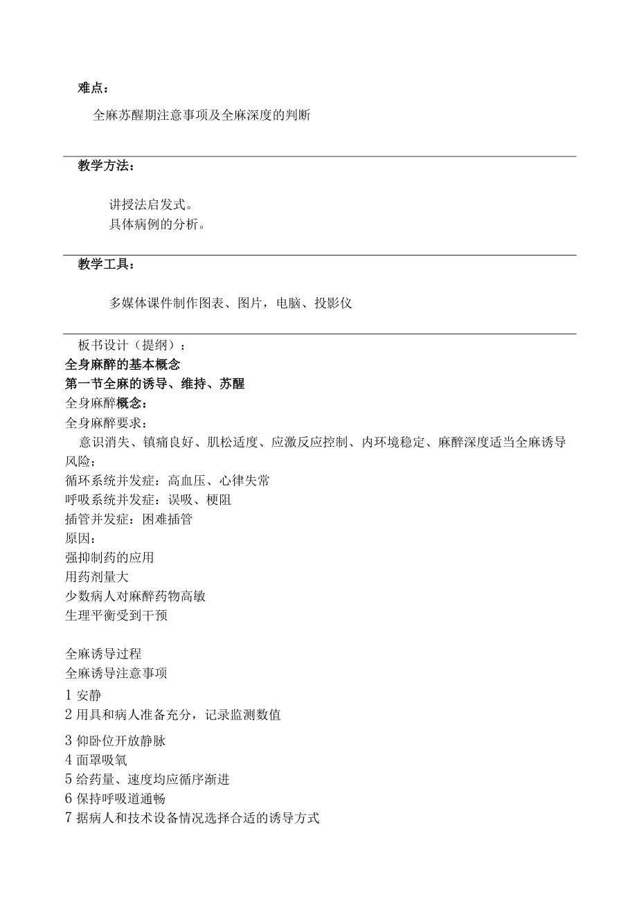 包头医学院临床麻醉学教案05全身麻醉的基本概念.docx_第2页