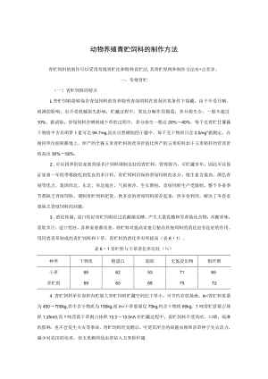 动物养殖青贮饲料的制作方法.docx