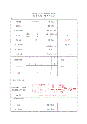 参考5 隧道混凝土施工记录表.docx