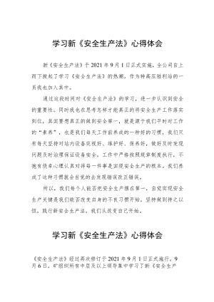 变电运维学习新《安全生产法》学习心得六篇.docx