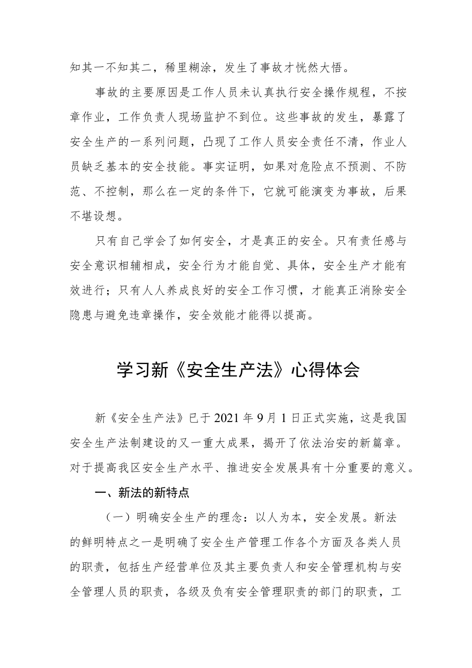 学习新《安全生产法》的心得体会十篇.docx_第2页