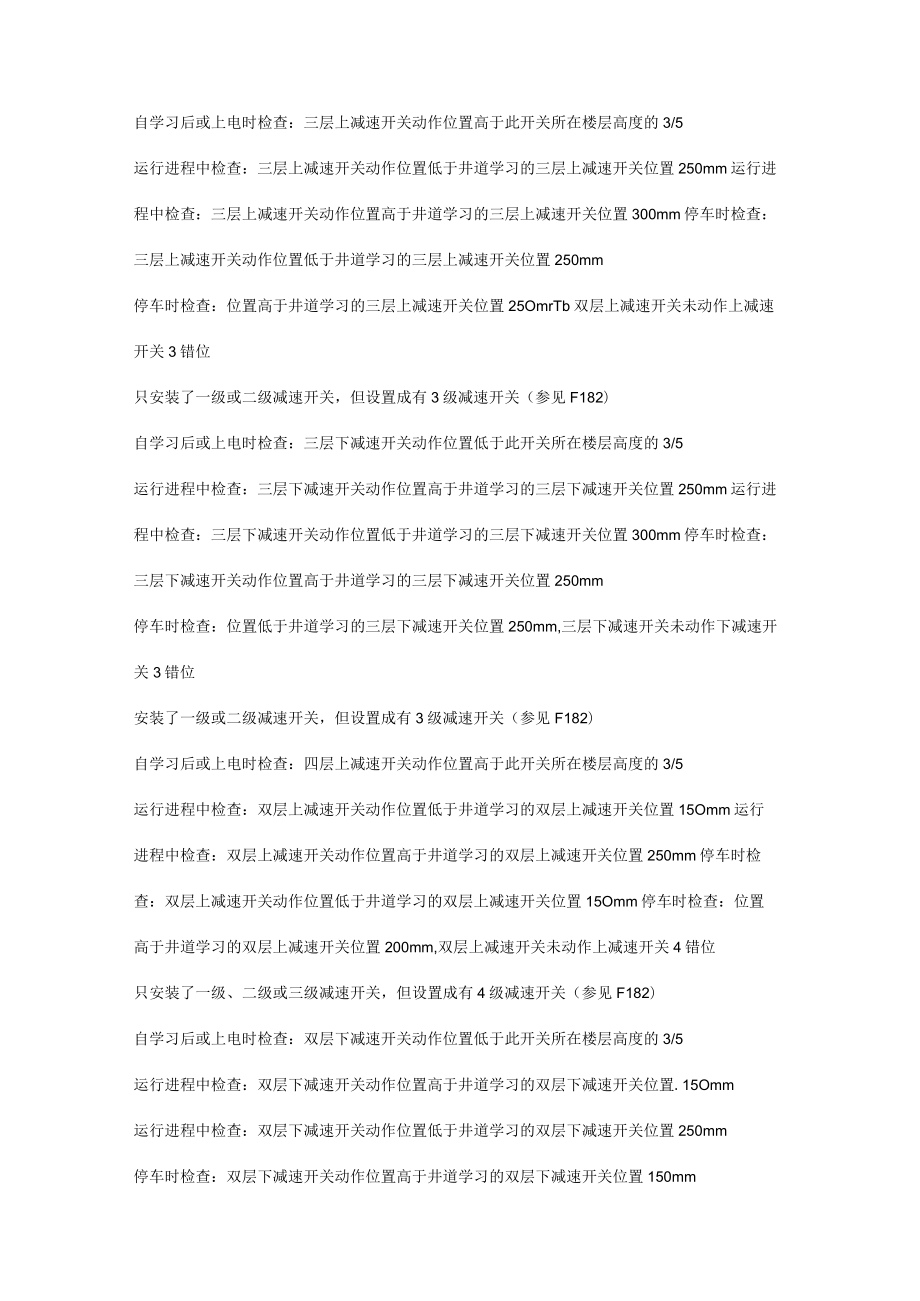 新时达电梯故障问题代码及故障问题说明.docx_第3页