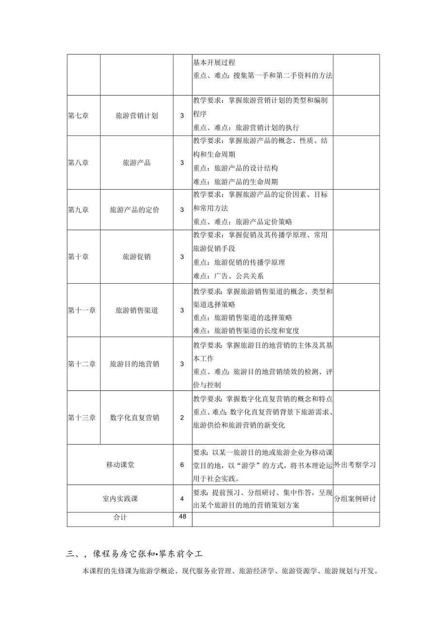 旅游市场营销第2版教学大纲.docx_第2页