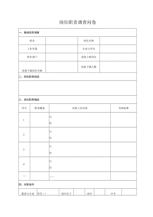 岗位职责调查问卷.docx