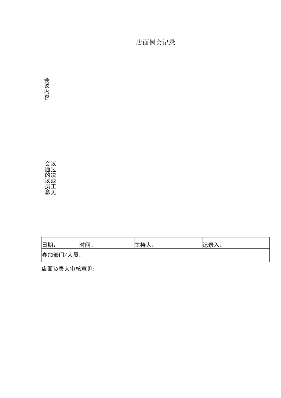 店面例会记录.docx_第1页